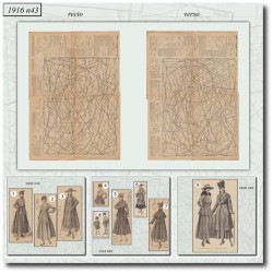 1916 N°43 Sewing patterns...