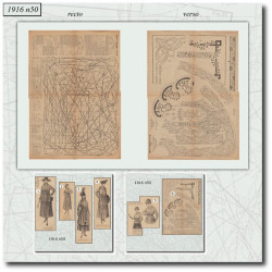 1916 N°50 Sewing patterns...