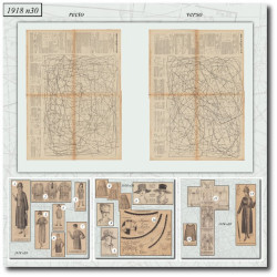 1918 N°30 Sewing patterns...
