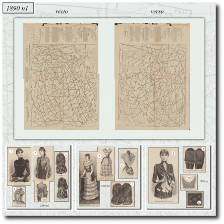 Patrons de couture de 1890 1