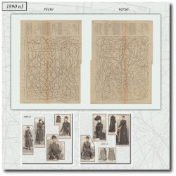 1890 N°3 Patrons A3 La mode...