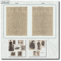 1890 N°40 Sewing patterns...