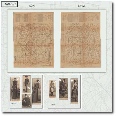 sewing patterns 1892 1