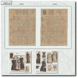1893 N°7 Sewing patterns A3...