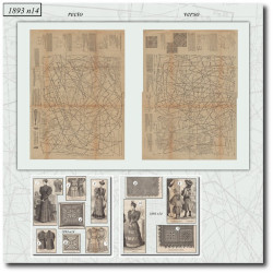 1893 N°14 Sewing patterns...