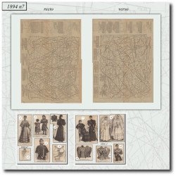1894 N°7 Sewing patterns A3...