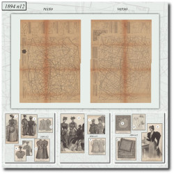 1894 N°12 Sewing patterns...