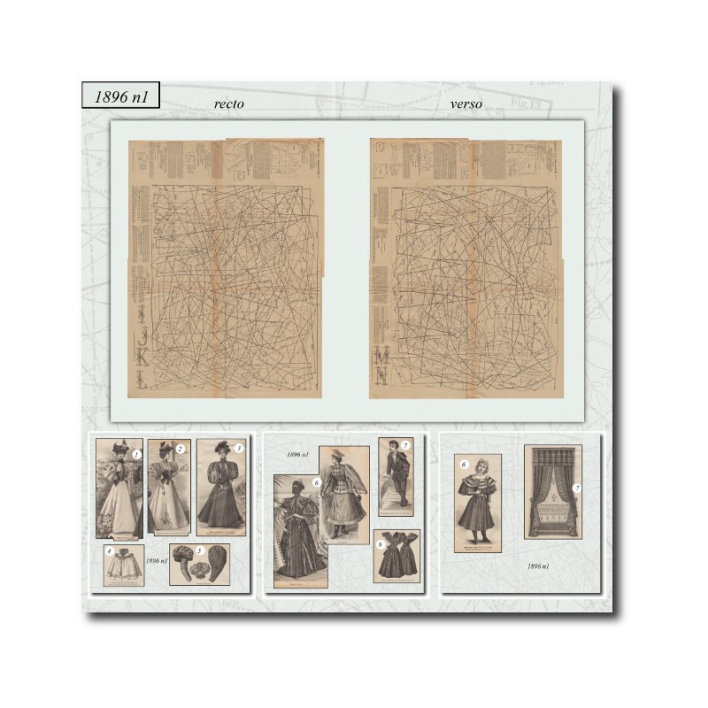 Patrons de couture de 1896 1