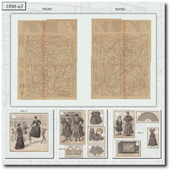 1896 N°3 Sewing patterns A3...