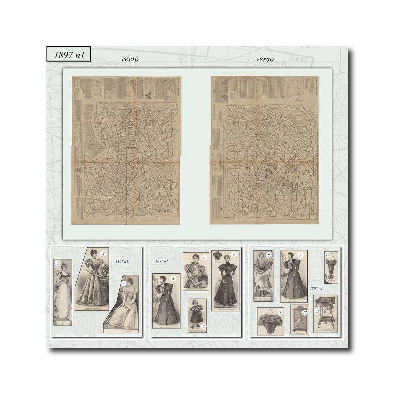 Patrons de couture de 1897 1