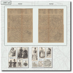 1897 N°5 Sewing patterns A3...