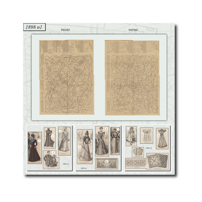 Patrons de couture de 1898 1