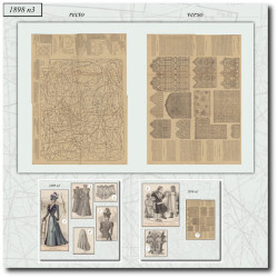 1898 N°3 Patrons A3 La mode...