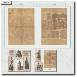 1899 N°3 Sewing patterns A3...