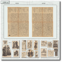 1899 N°5 Sewing patterns A3...