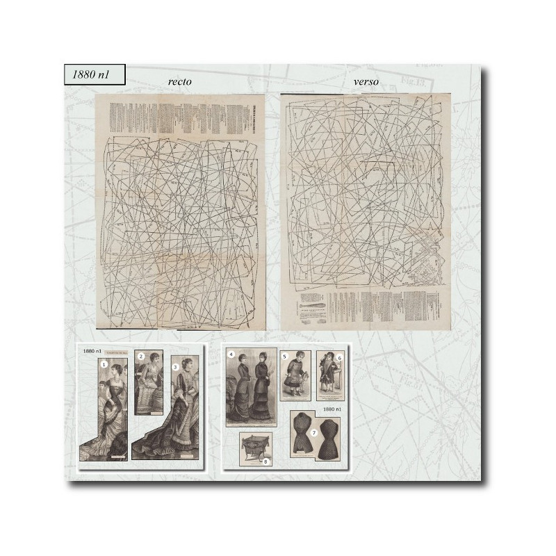 Patrons de couture de 1880 1
