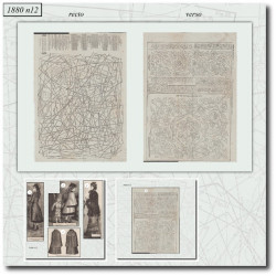1880 N°12 Sewing patterns...