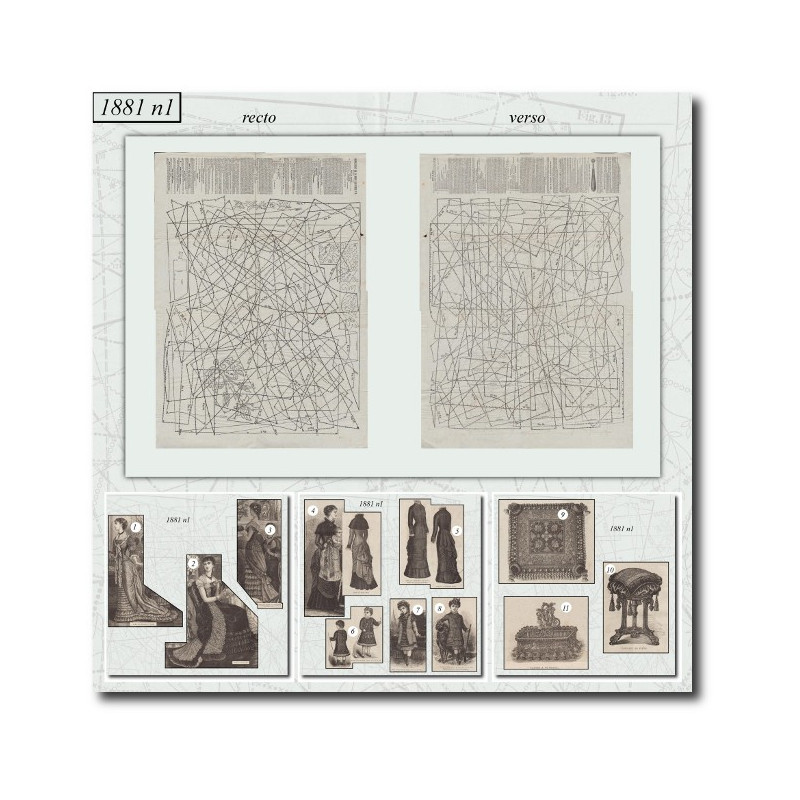 Patrons de couture de 1881 1