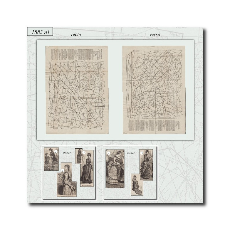 Patrons de couture de 1883 1
