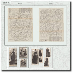1886 N°7 Sewing patterns A3...