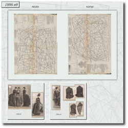 1886 N°9 Sewing patterns A3...