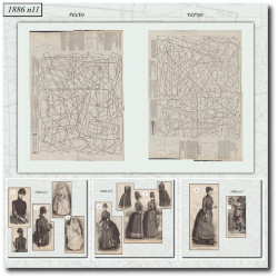1886 N°11 Sewing patterns...