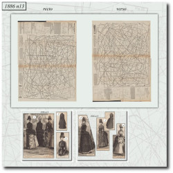 1886 N°13 Sewing patterns...